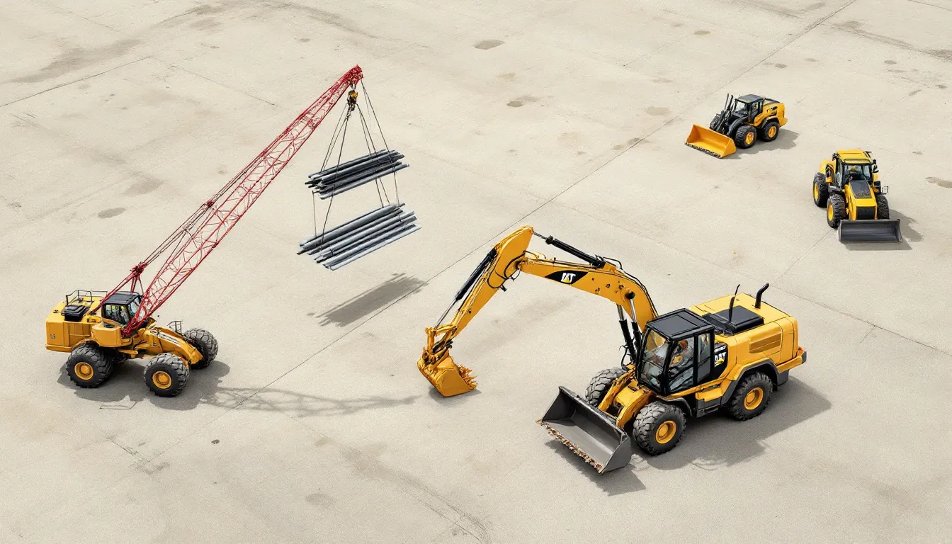 A rented heavy equipment on a job site, showcasing the importance of insurance for rented equipment.