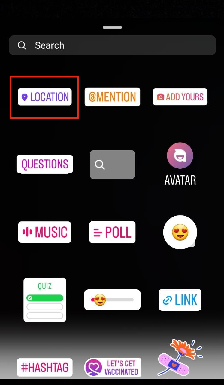 location button