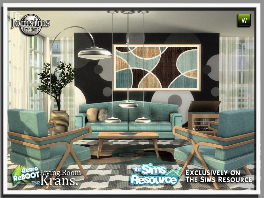 Retro Reboot Krans Living Room
