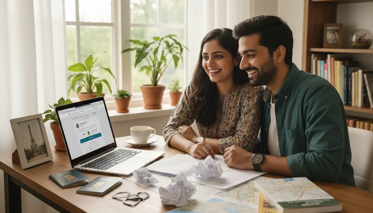 Shaping Schengen visa story with dummy ticket flight plans