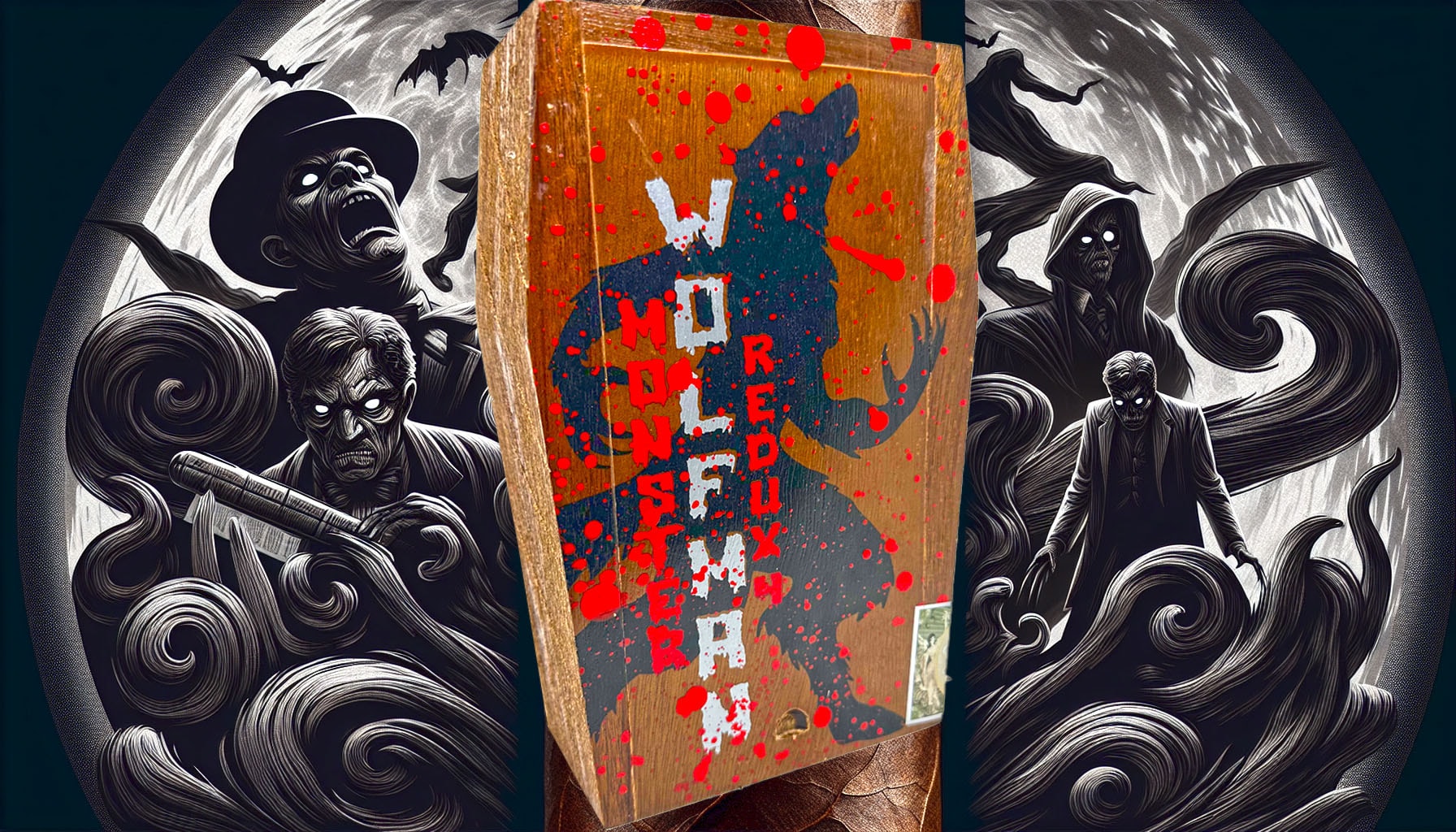 An artistic representation of the Wolfman Redux 4 cigar, emphasizing its unique characteristics.