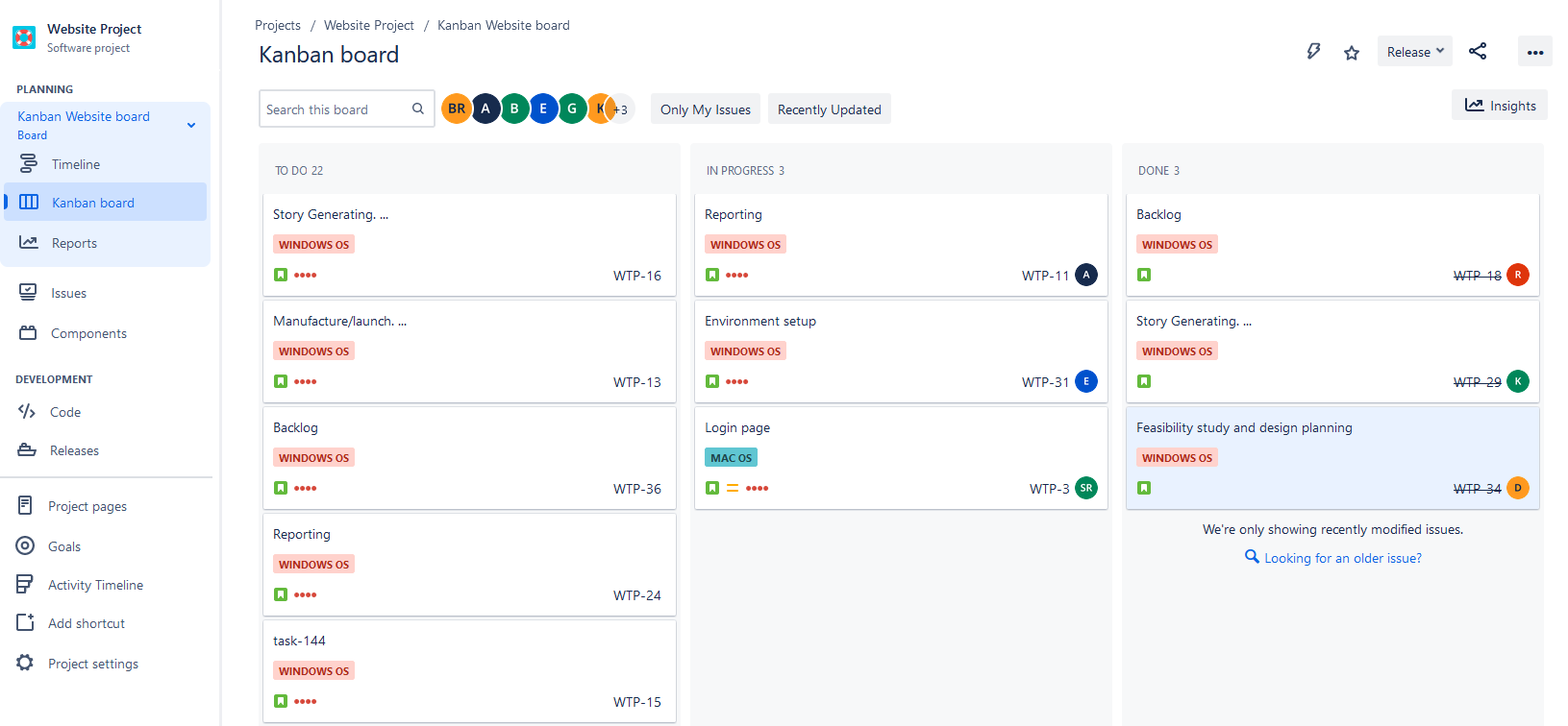  Kanban Board in Jira Software 