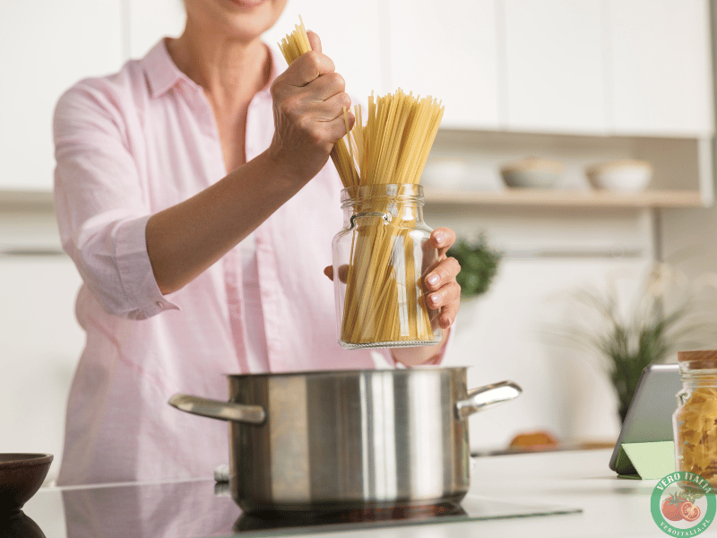 porcjowanie makaronu