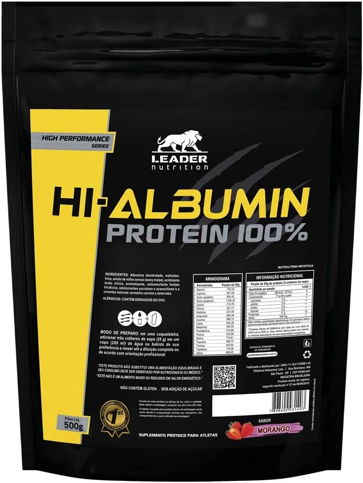 Albumina da Leader Nutrtition. Fonte da imagem: Amazon
