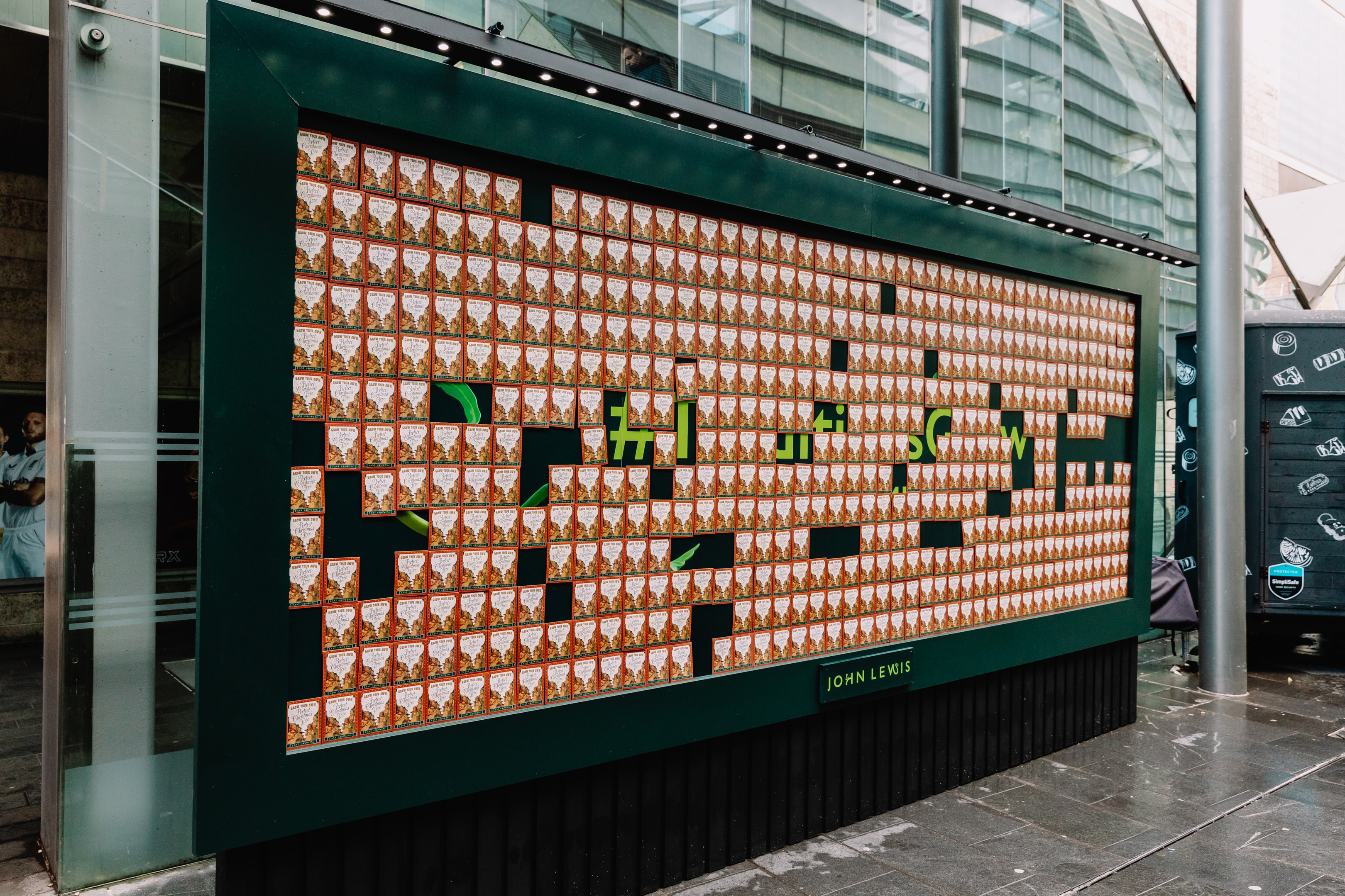 John Lewis Christmas special build offering free seed packets. Brand: John Lewis 