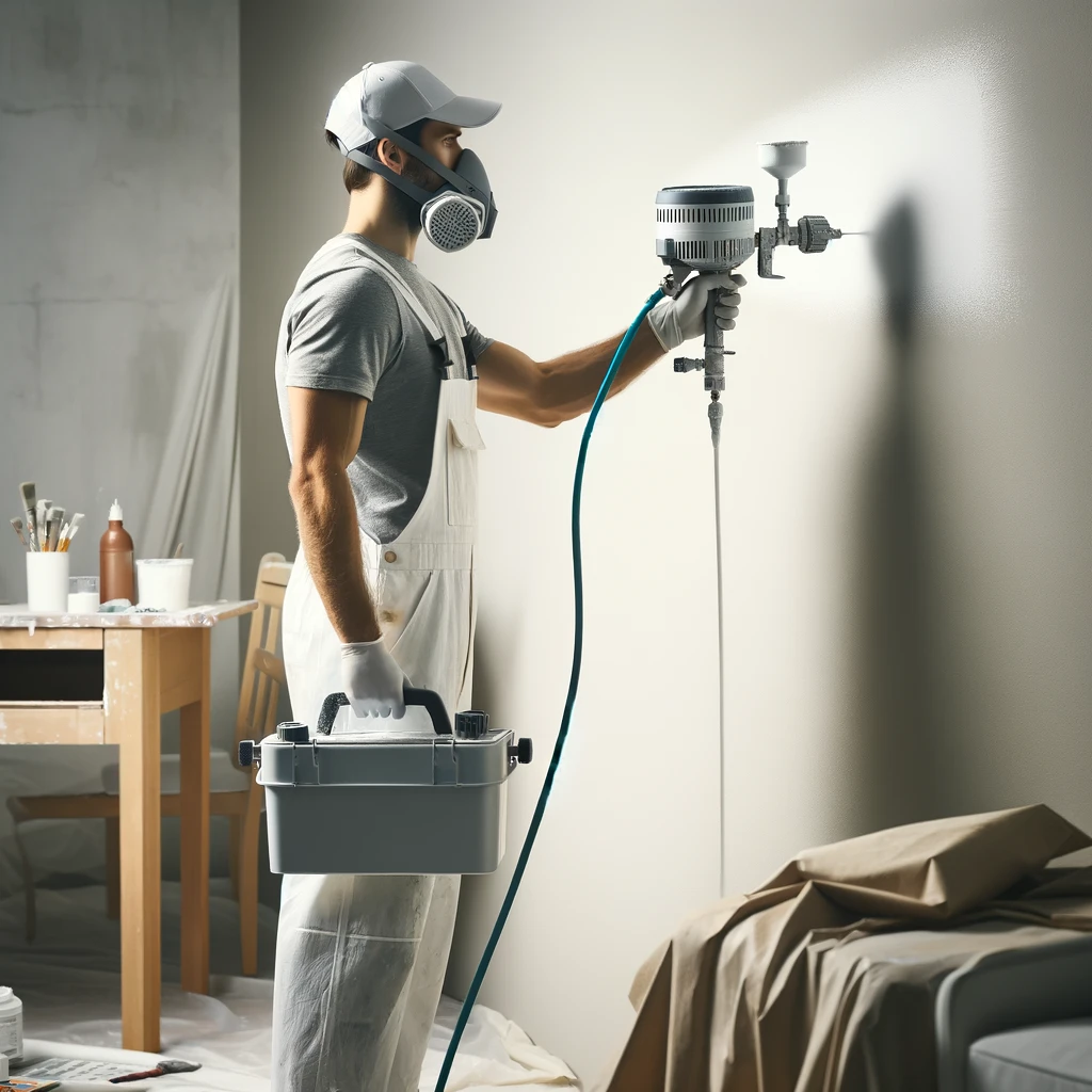 Wandfarbe sprühen statt streichen Lösung für perfekte Frank Eiselt