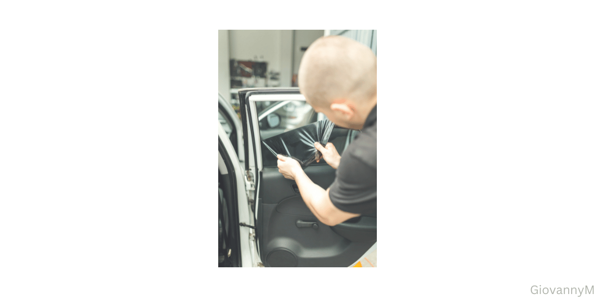 Vehicle window, removing window tints from top edge.