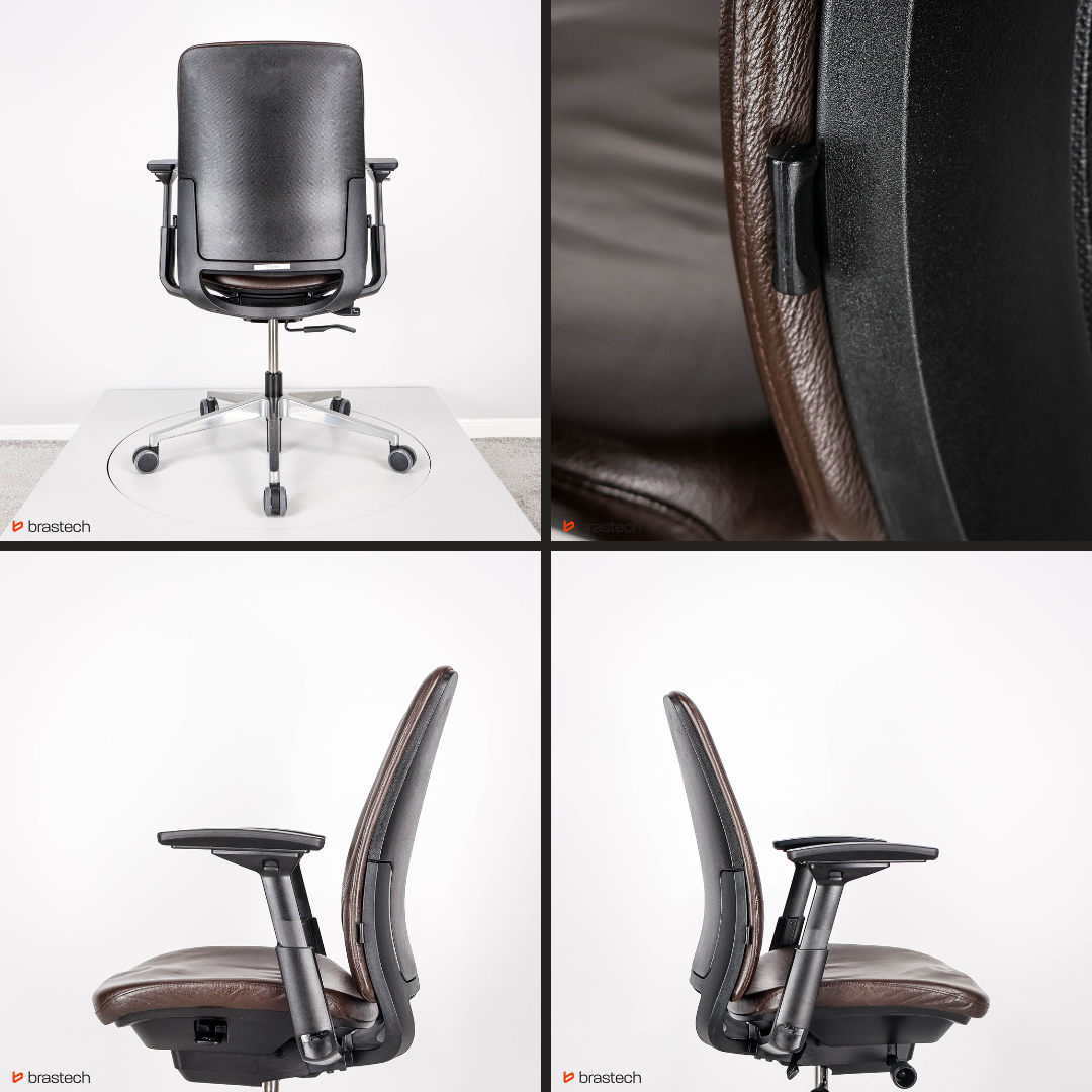 Fotel biurowy ergonomiczny - ranking Brastech 12 Ergonomiczny fotel biurowy Steelcase Amia