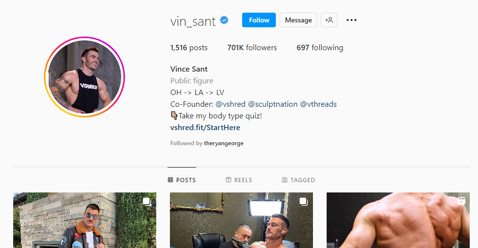 Vince Sant Instagram