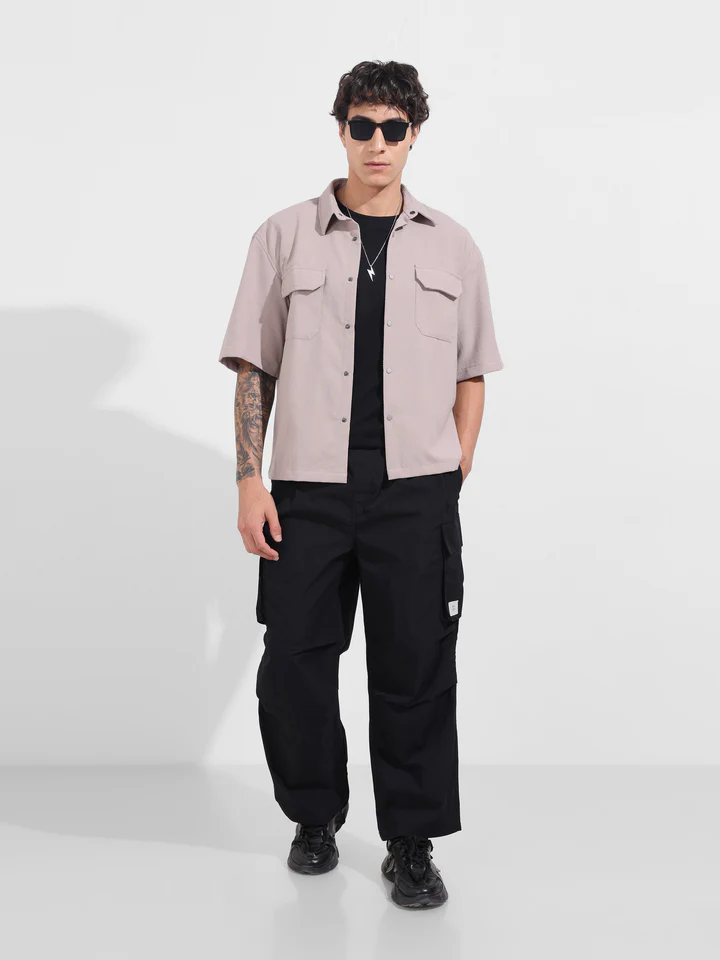 Black joggers for men
