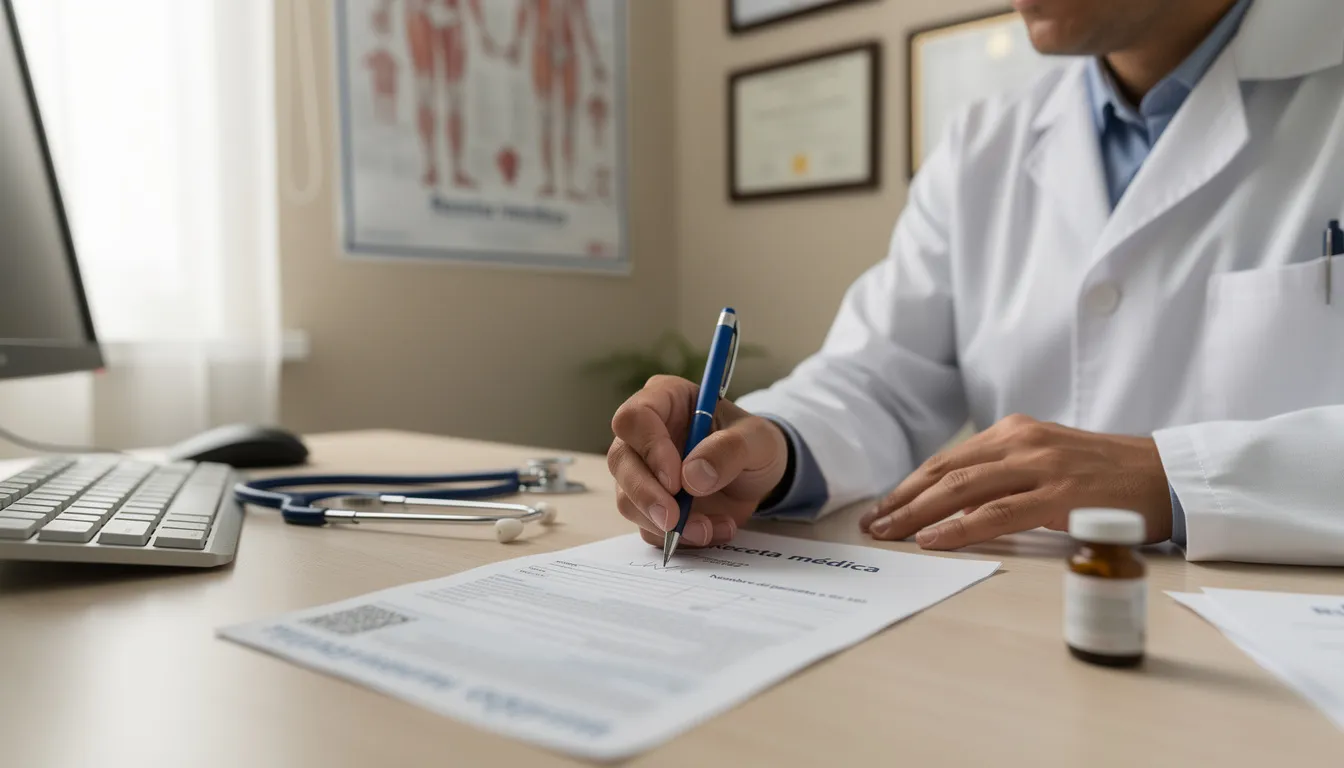 receta médica para llenar