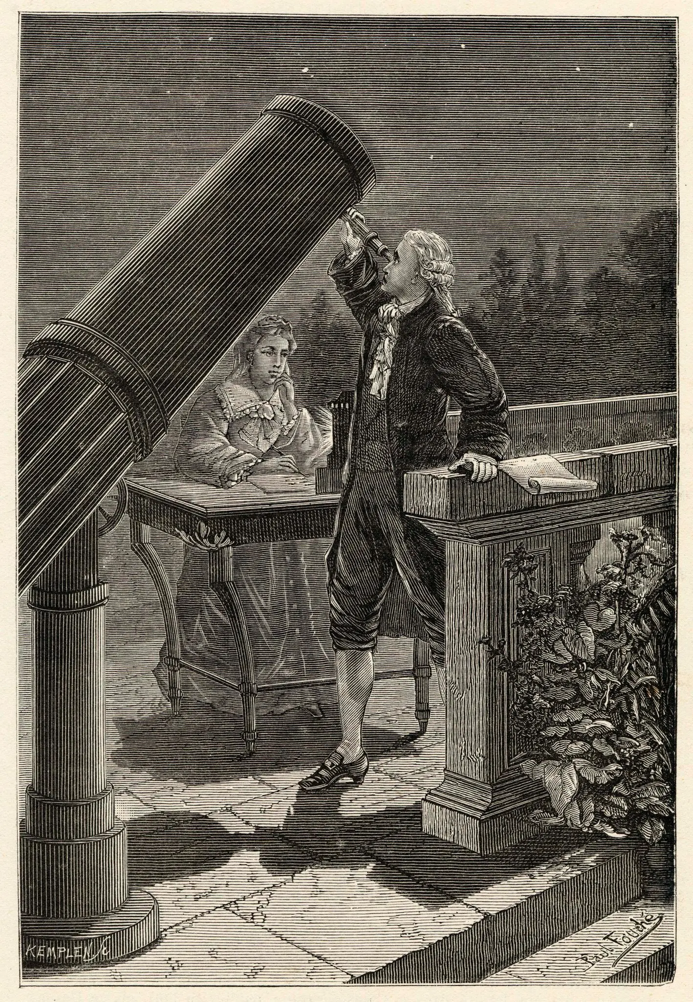 William Herschel (1738-1822) discovered Uranus, infrared radiation and moons of Saturn. Alamy Stock Photo