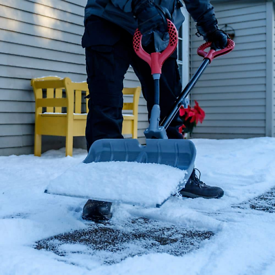 Snow shovel attachment for improved grip