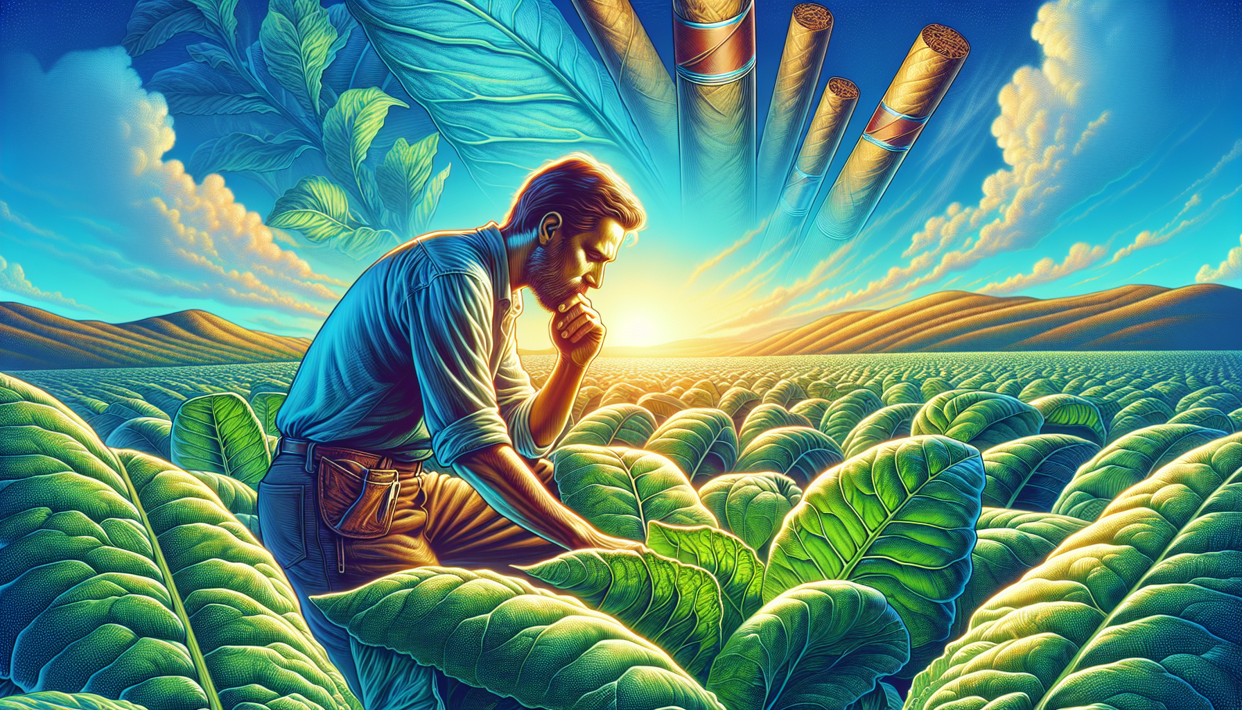 A visionary representation of Nestor Plasencia in the tobacco world.