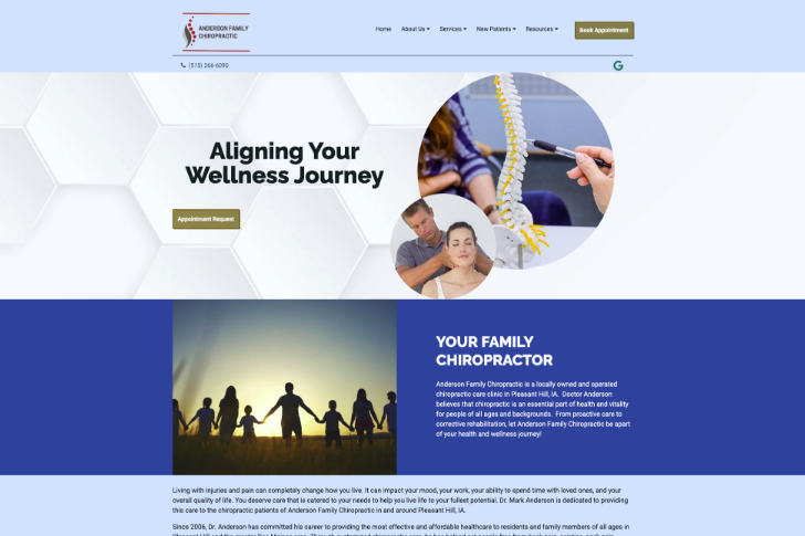 Chiropractic Website Design Reviews Section