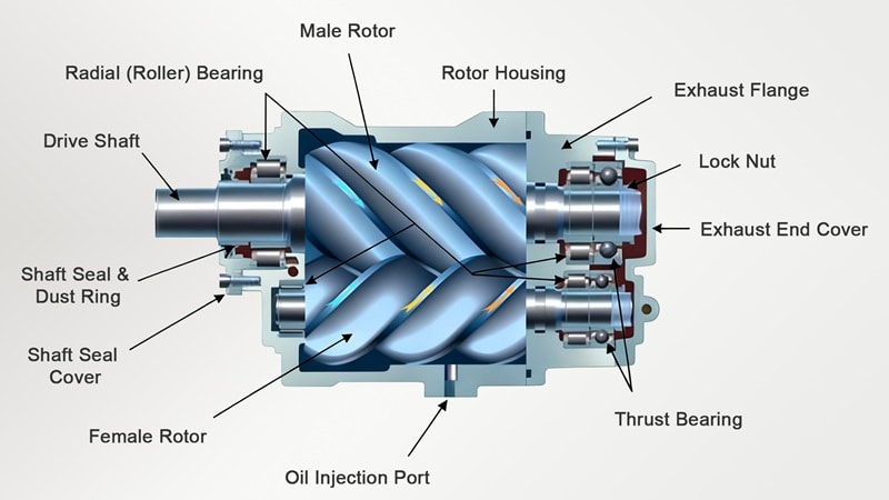 Screw Compressor Basic Structure