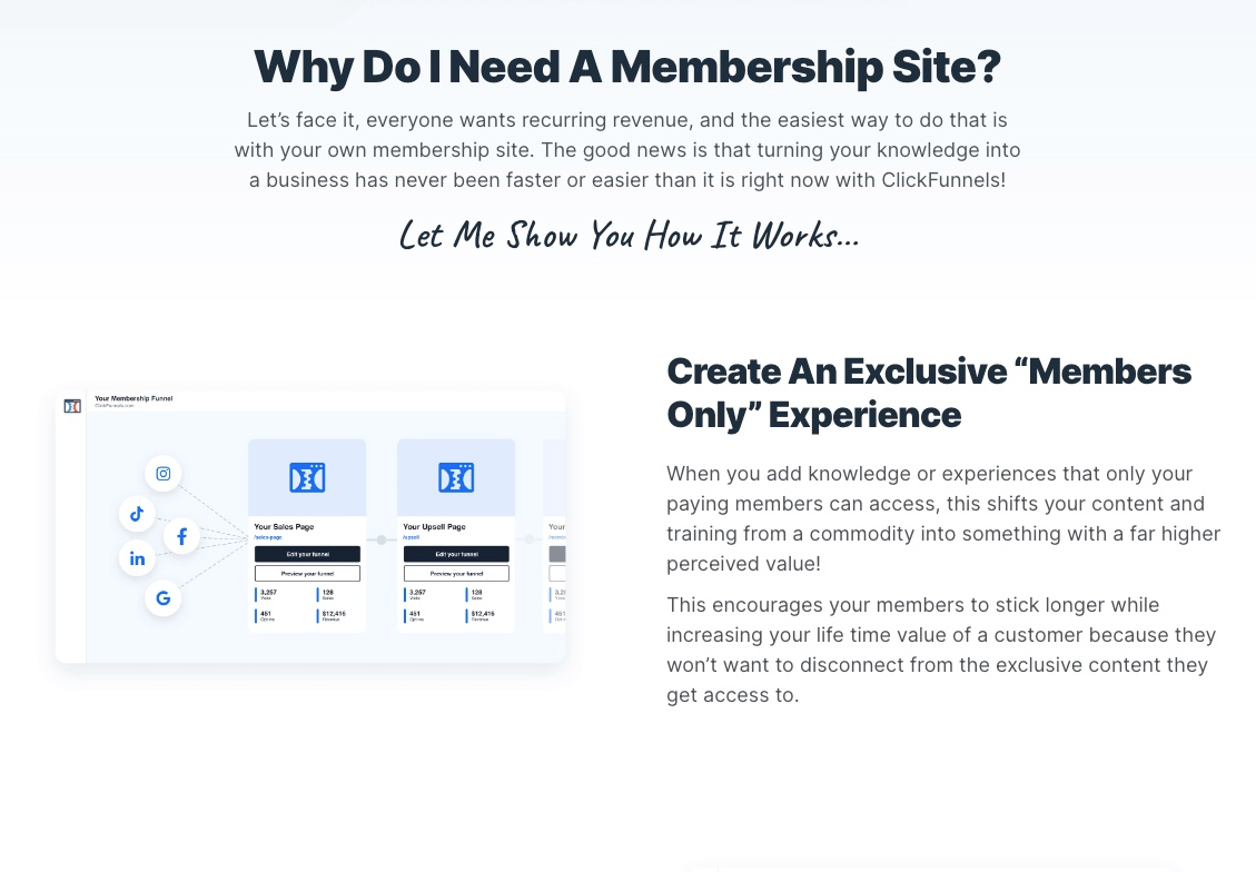 Clickfunnels membership sites
