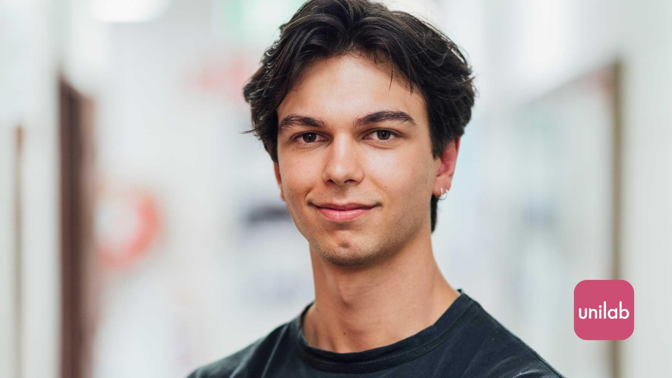 A man smiling at the camera