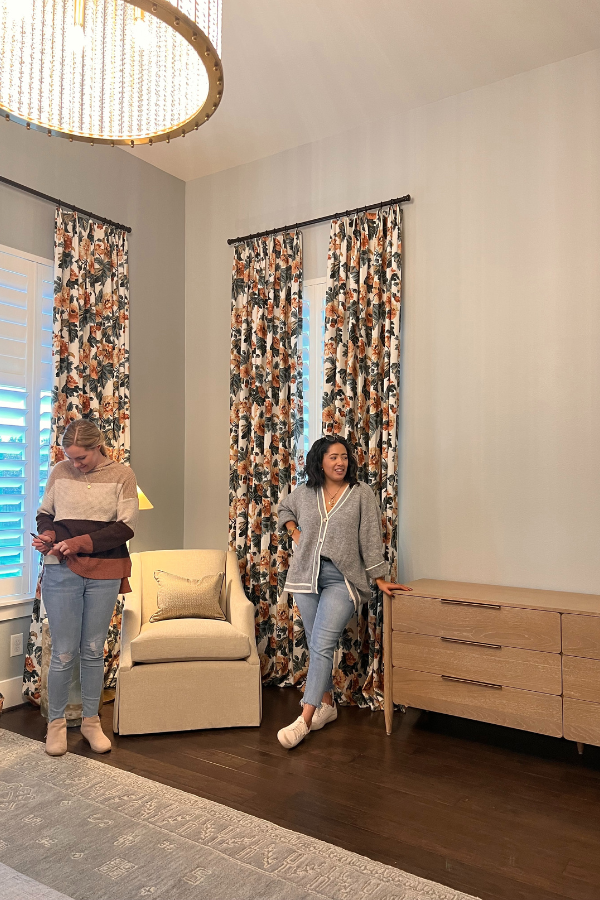 two designers meet on-site