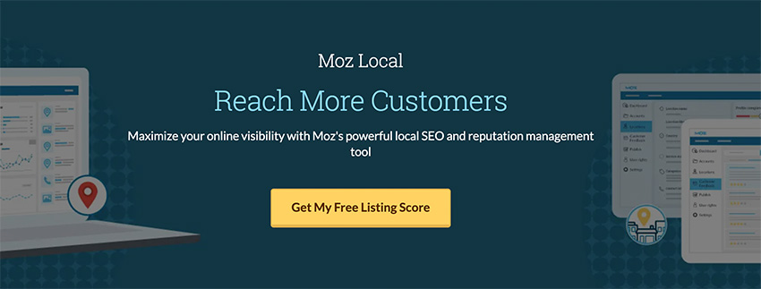 moz local landing page