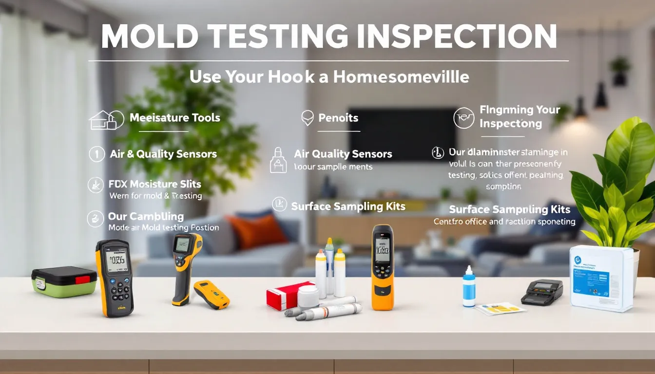 Mold testing and inspection equipment used in Lawrenceville, GA.