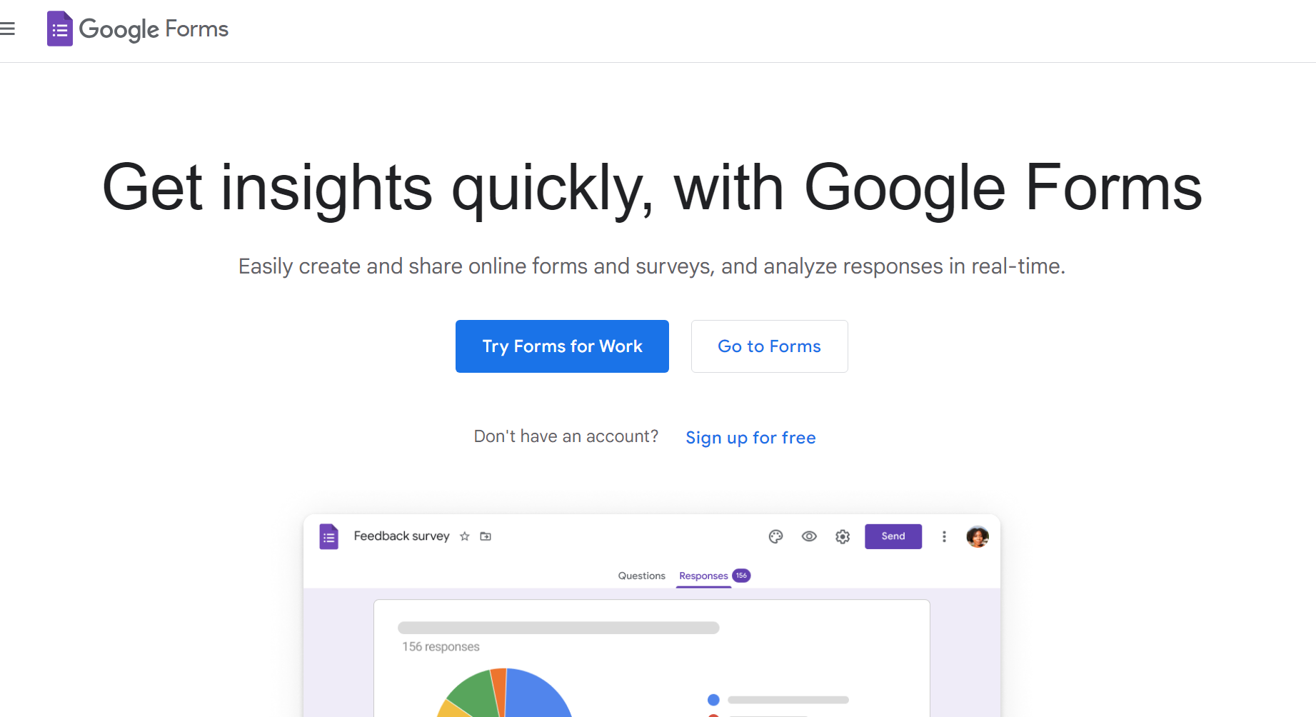 Google Forms- best online survey software