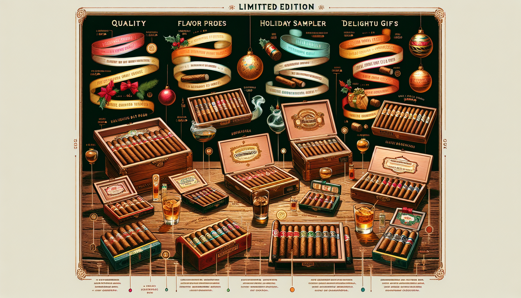 A guide on how to choose the best limited edition holiday cigar samplers.