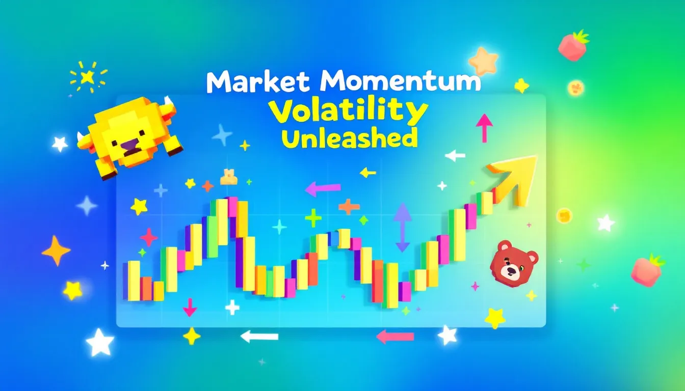 A stock market graph showing fluctuations and opportunities in market volatility.