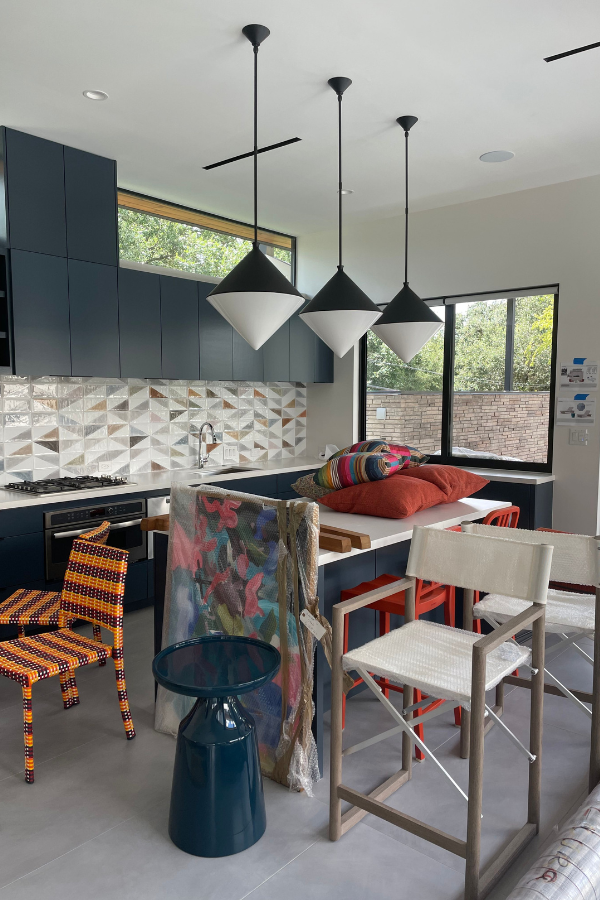 designers installing products in a home
