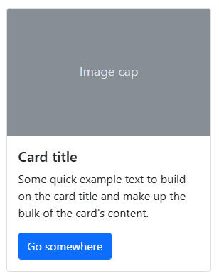 A Simple Bootstrap Card