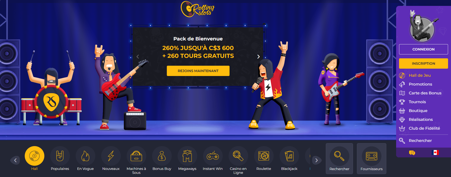 name: rolling-slots-page-accueil, alt: Page accueil du casino Rolling Slots, title: Rolling Slots Accueil