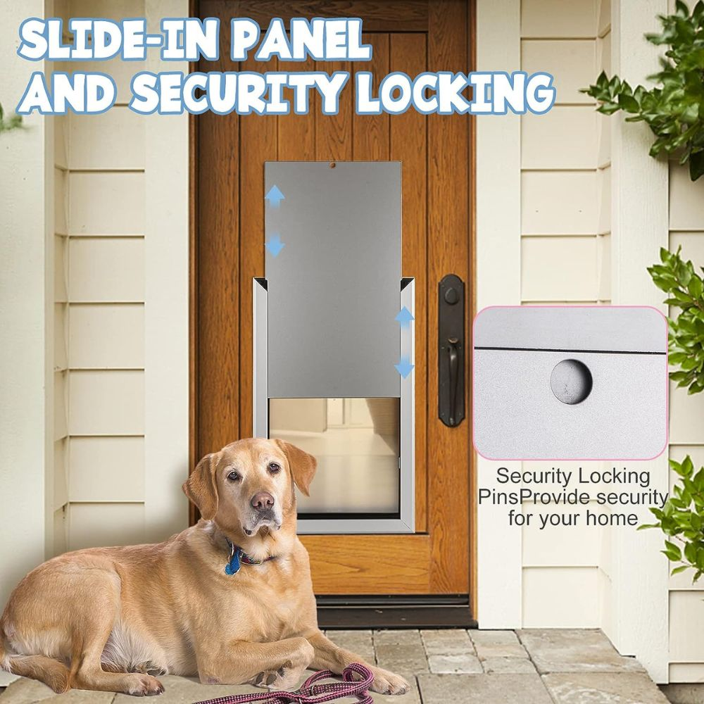 SmarketBuy Aluminium Large Dog Door