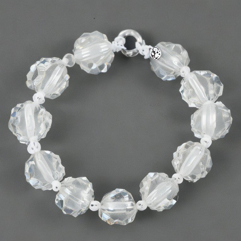 A chunky crystal bracelet