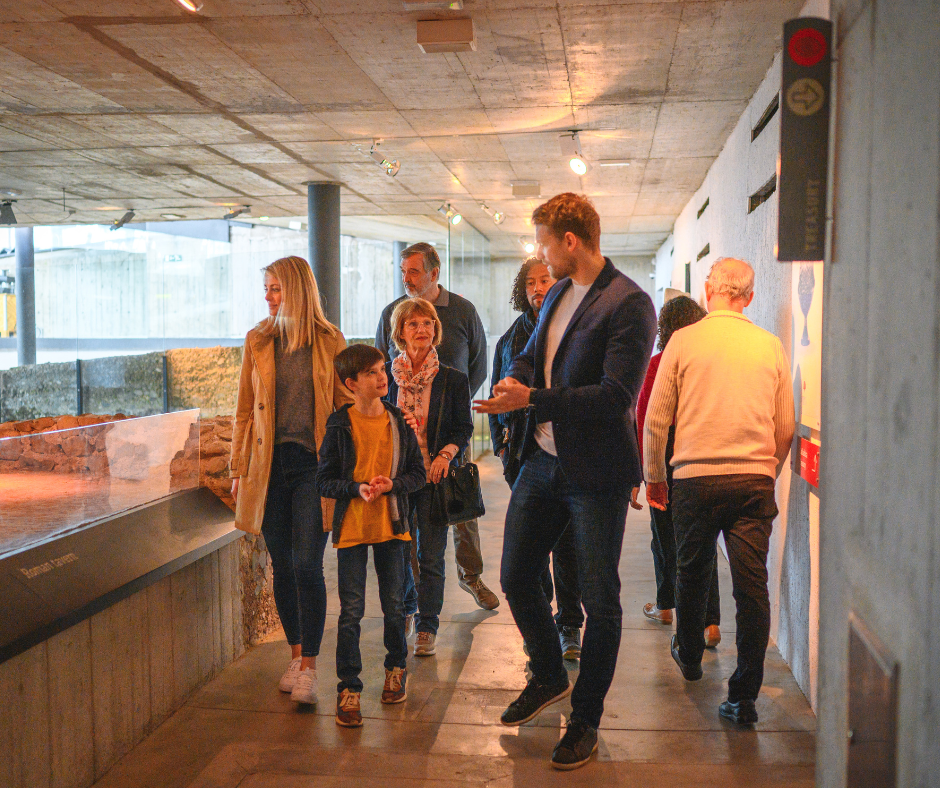 A family enjoying a day at the local museum