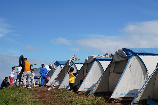 Grounding on holiday? Camping!
