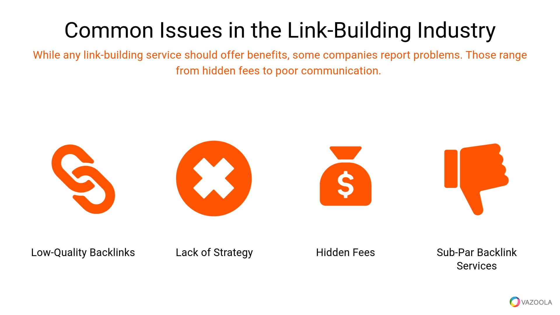 Common issues in the link-building industry