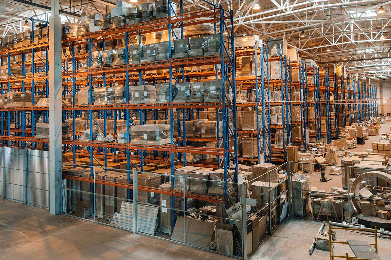 A well-organized warehouse layout