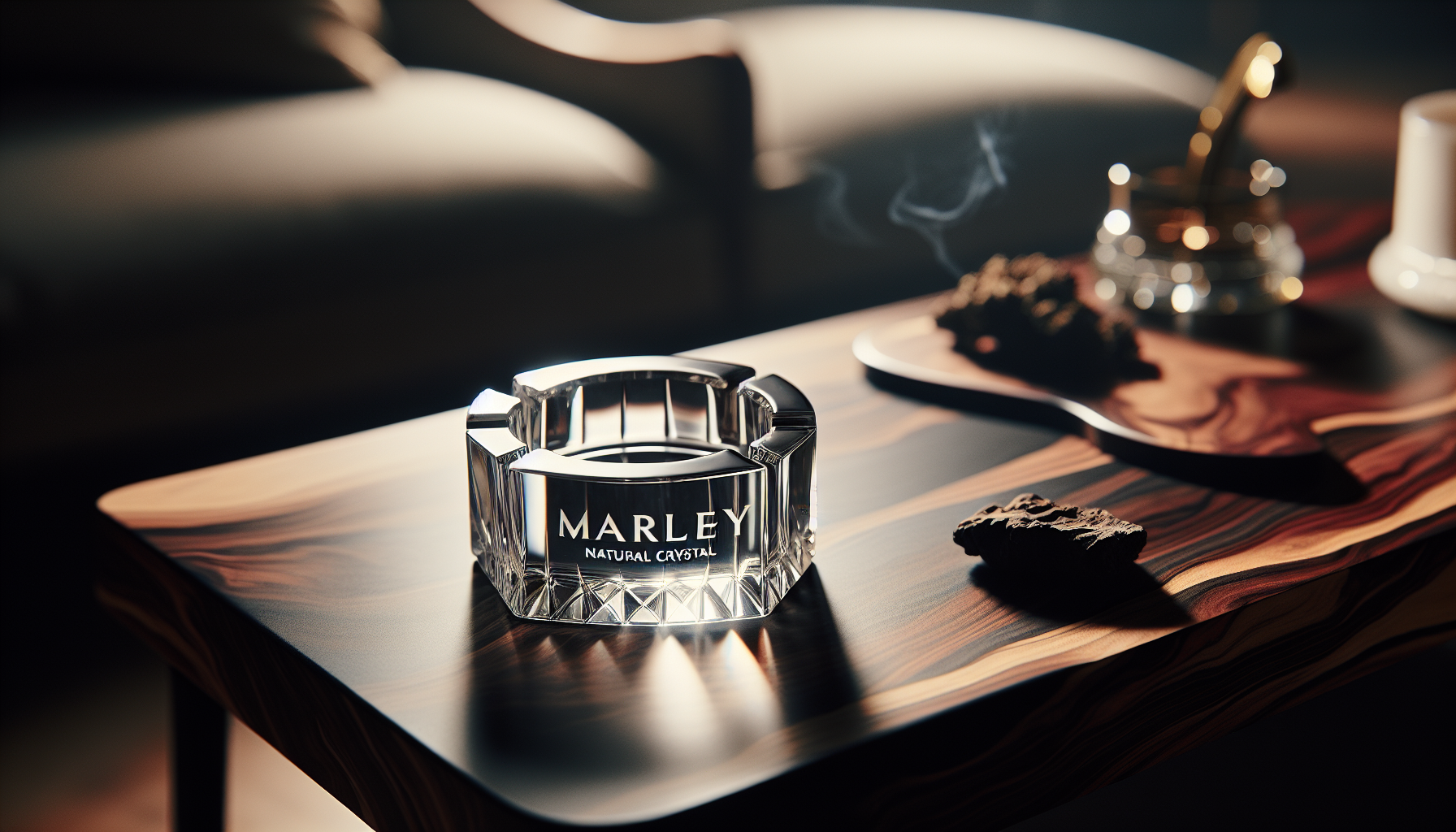 The Marley Natural Crystal Ash Tray, a beautiful and functional handmade ashtray
