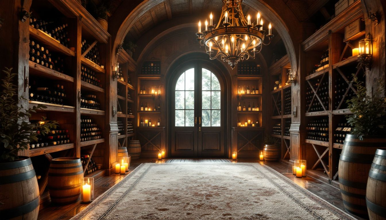 A modern wine cellar idea featuring innovative storage solutions and stylish design.