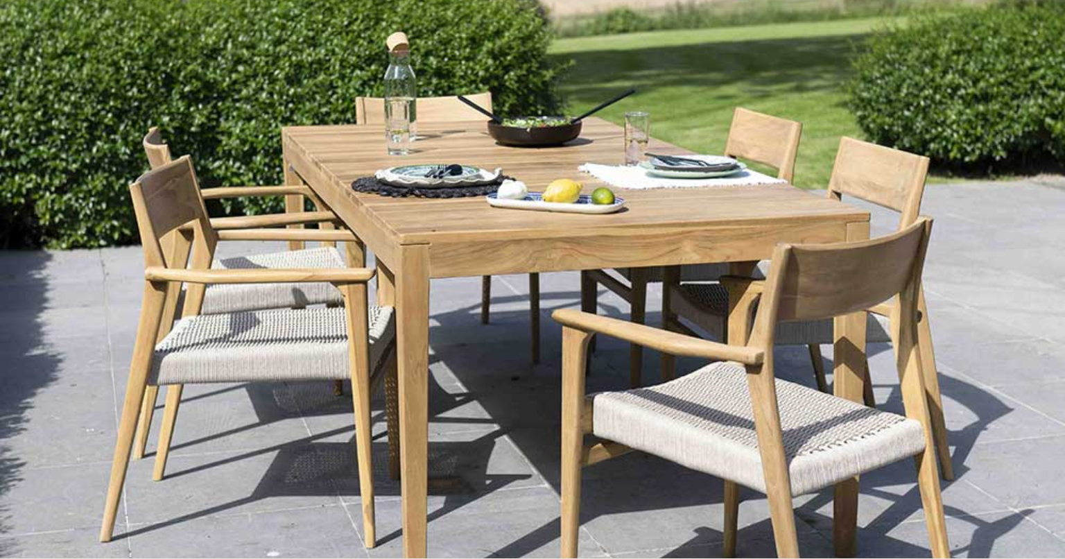 Table CALVI rectangulaire en teck massif WILSA GARDEN