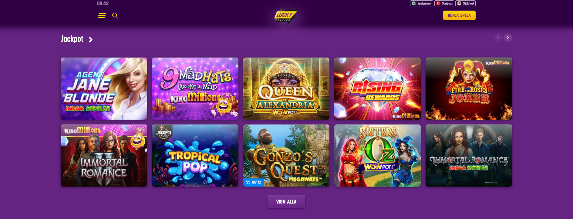 lucky casino jackpott