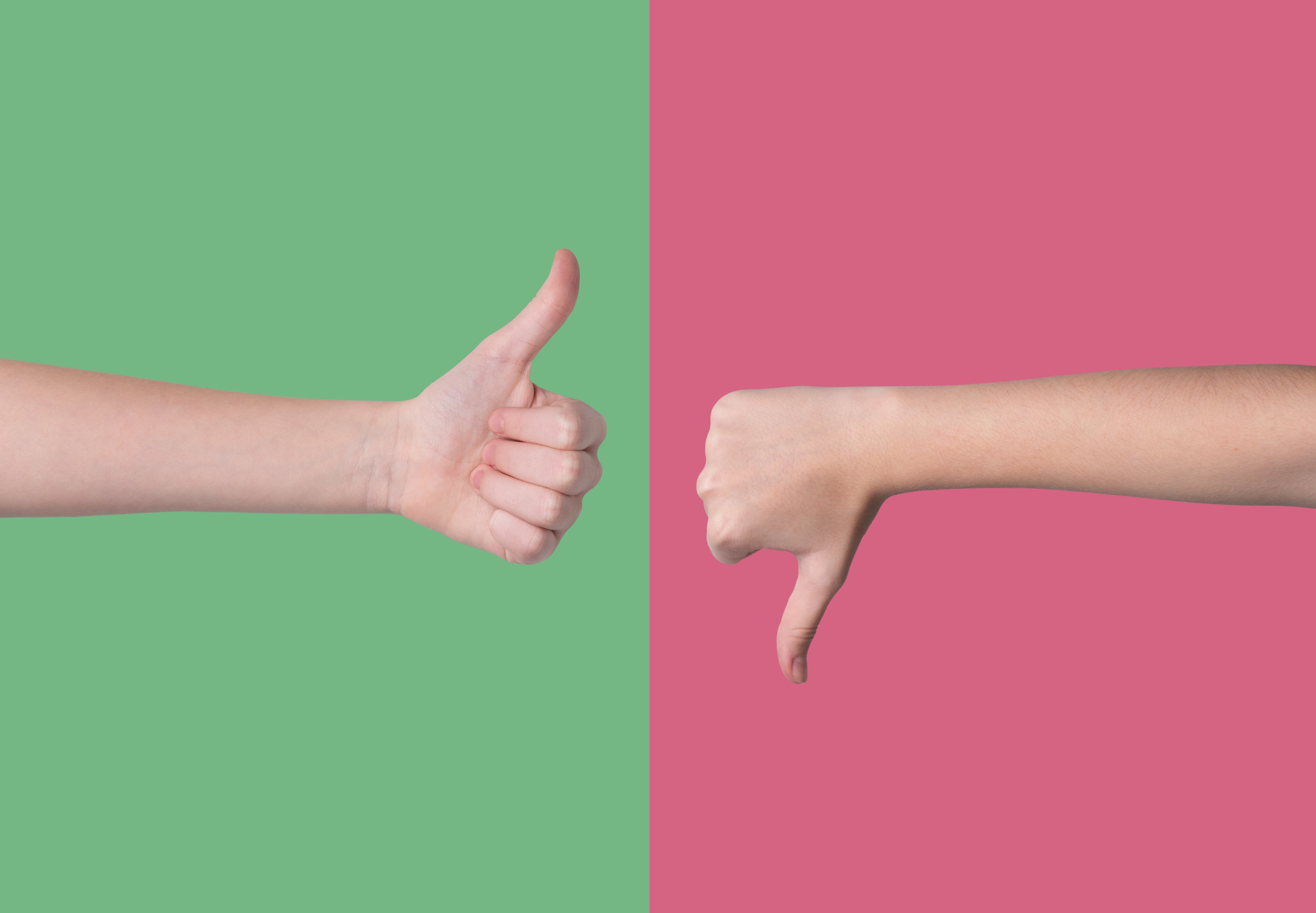 weighing options of good and bad