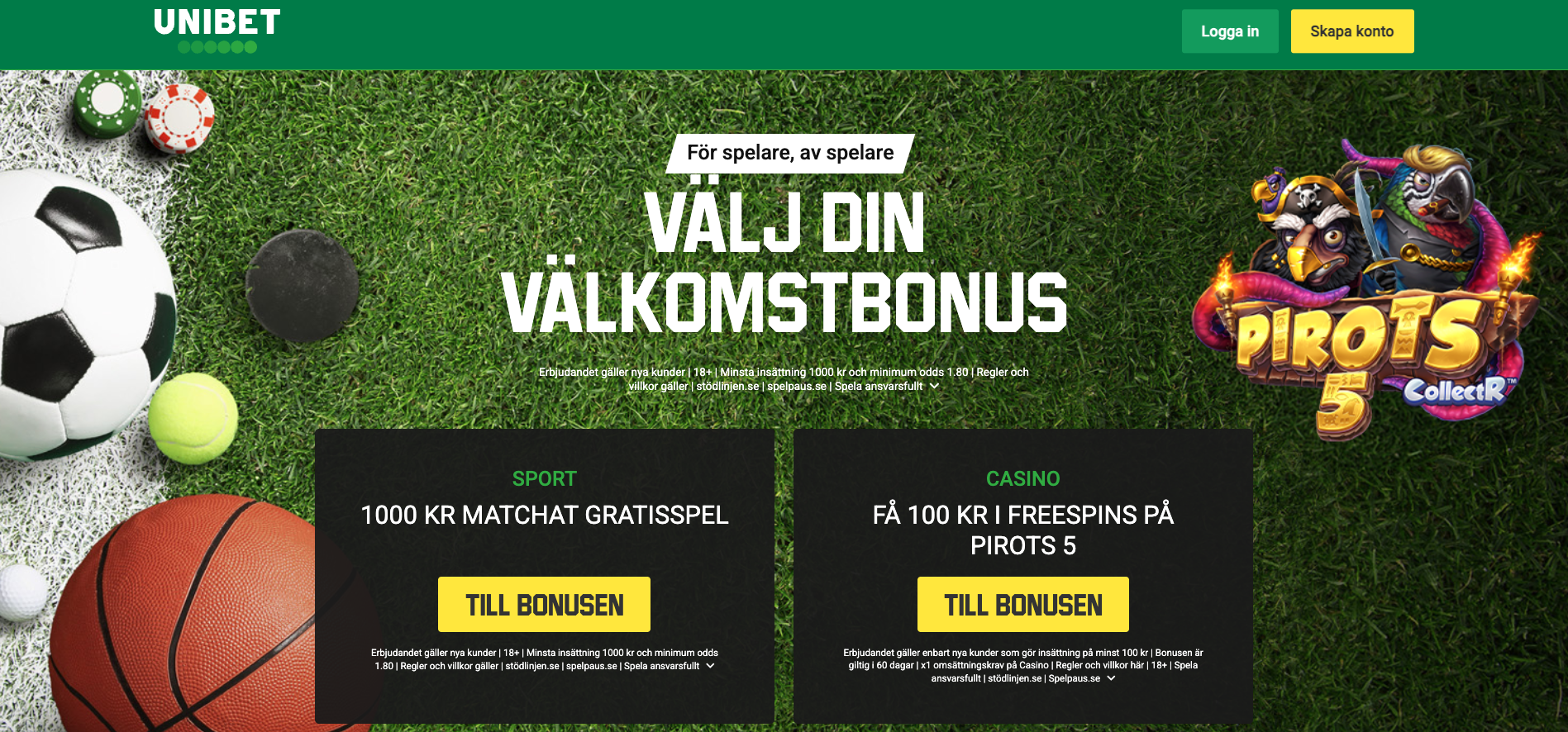 Unibet bonus