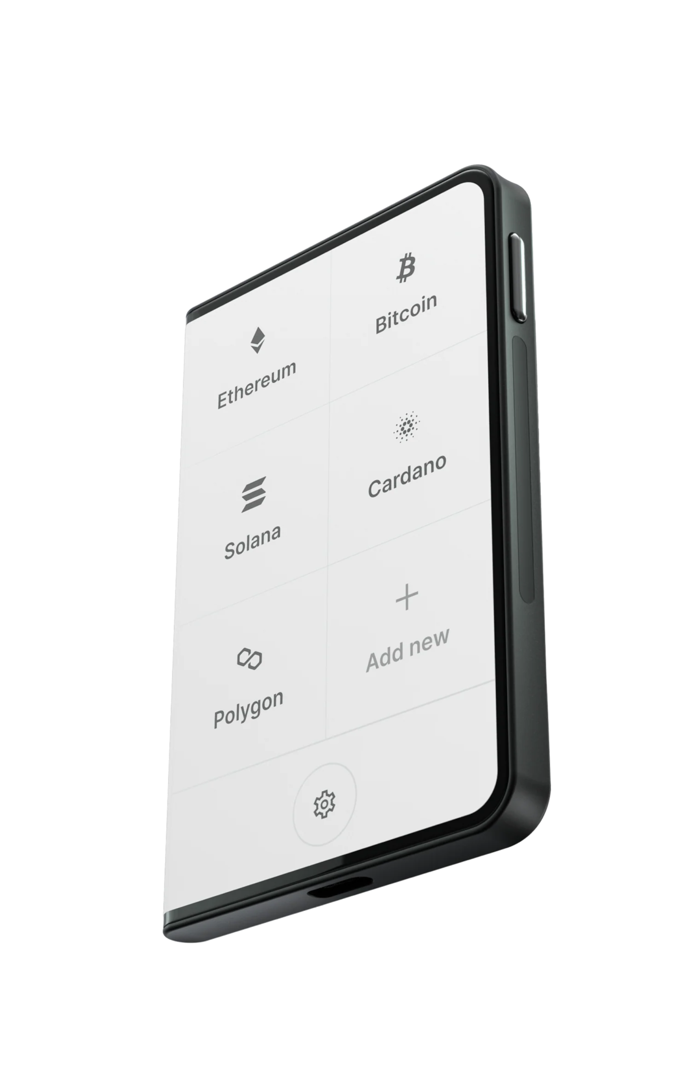 The Ledger Stax™ hardware wallet, known for its advanced security features.