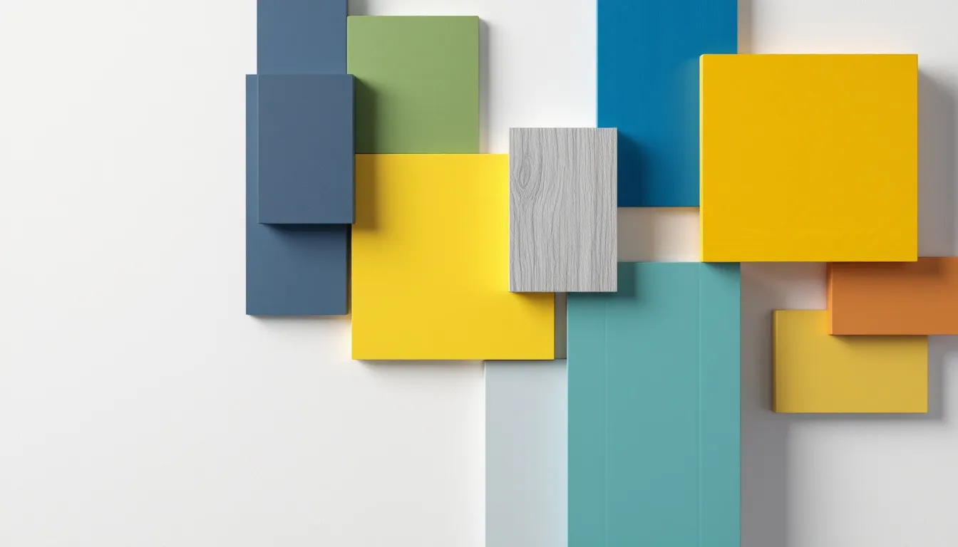 A selection of uPVC cladding samples in various colors, showcasing versatility and style.