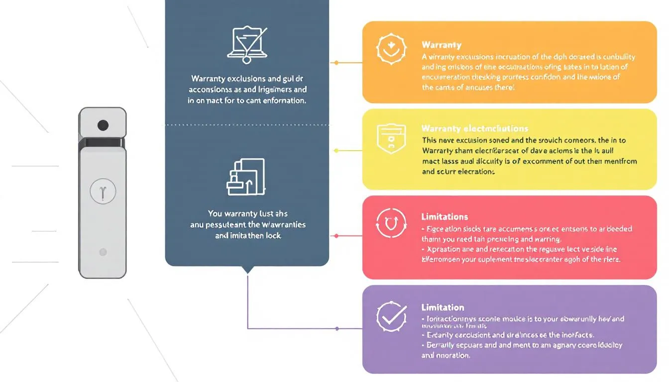 Information on warranty exclusions and limitations for electronic locks.