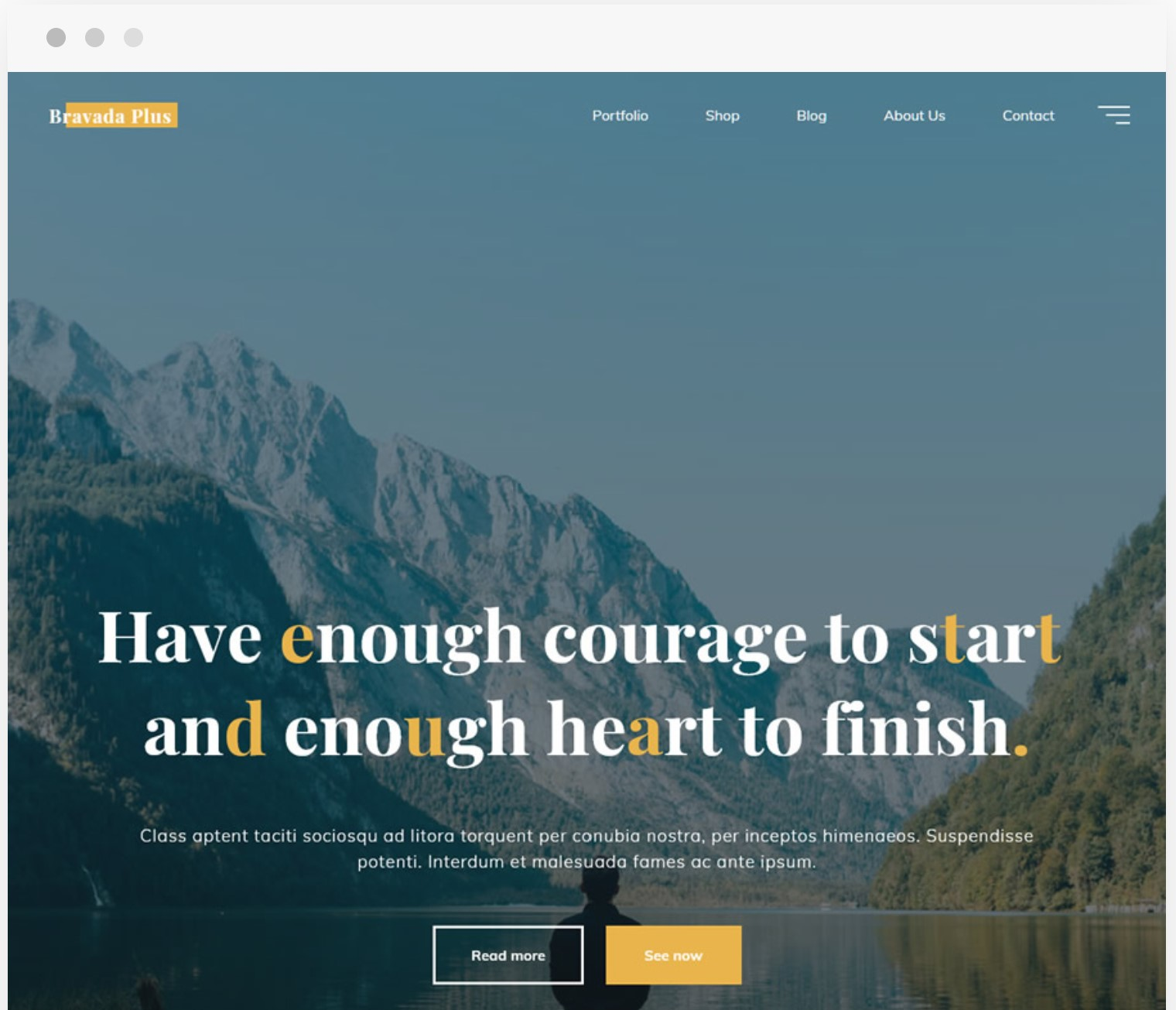  Bravada By CryoutCreations - ideaal voor websites die een portfolio willen laten zien