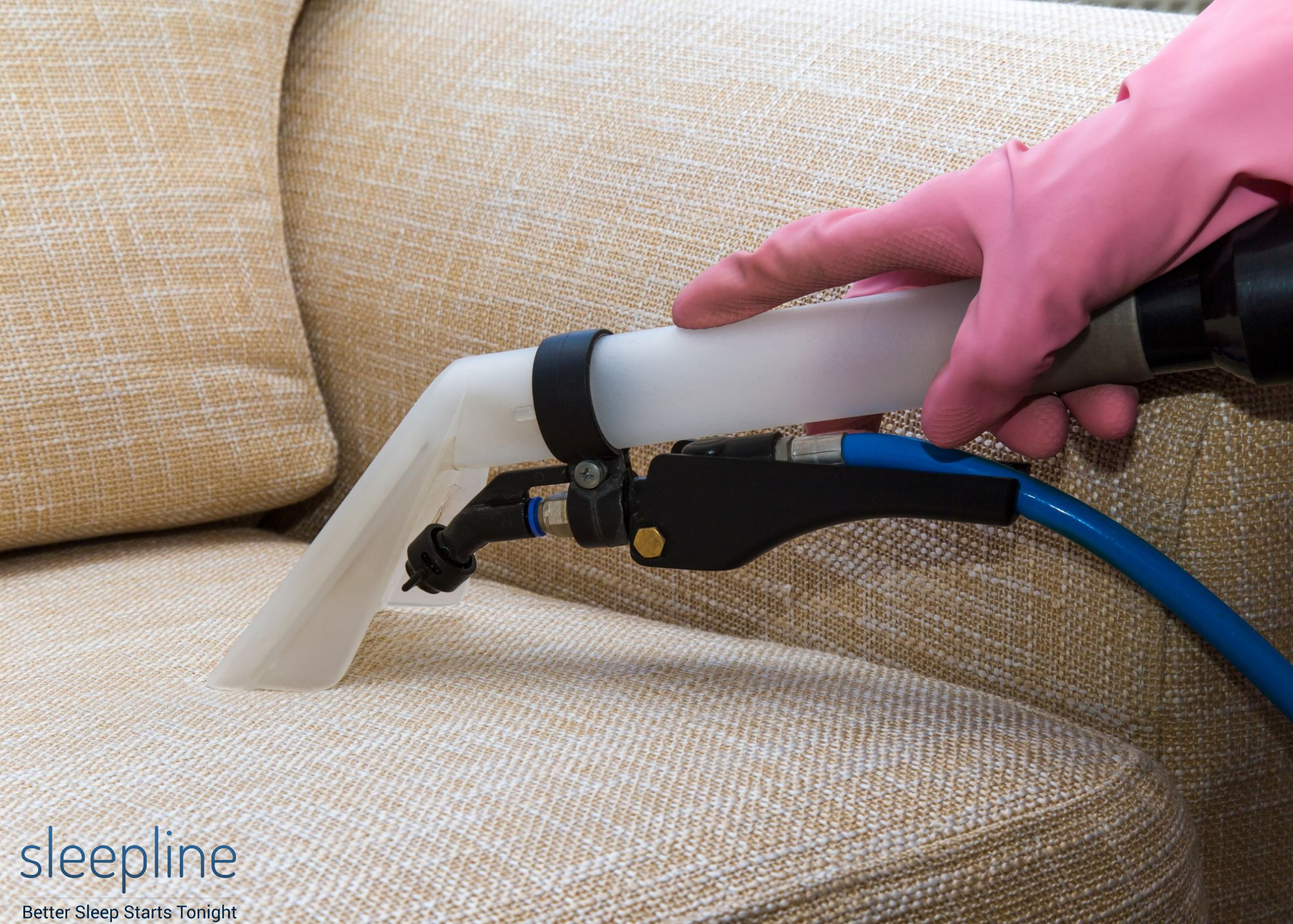 Using a cleaner on household furniture