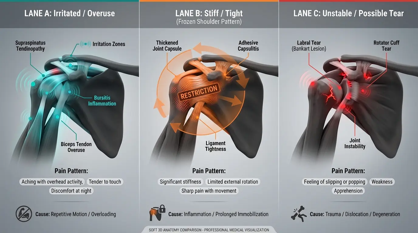 Pick Your Lane: The 3 Most Common Shoulder Patterns