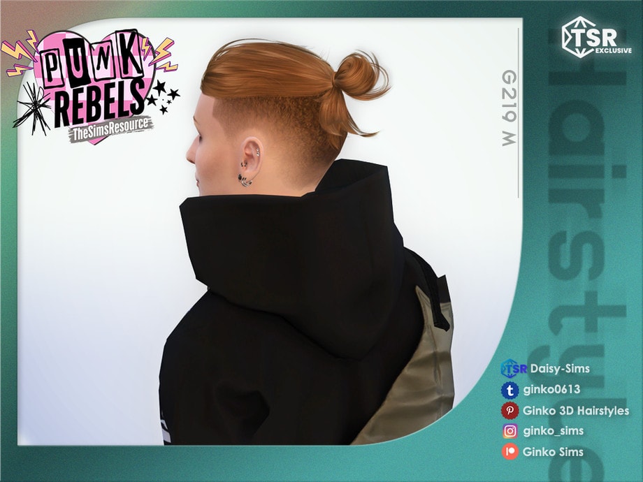 Punk Rebels Man Bun with Shaved Sides